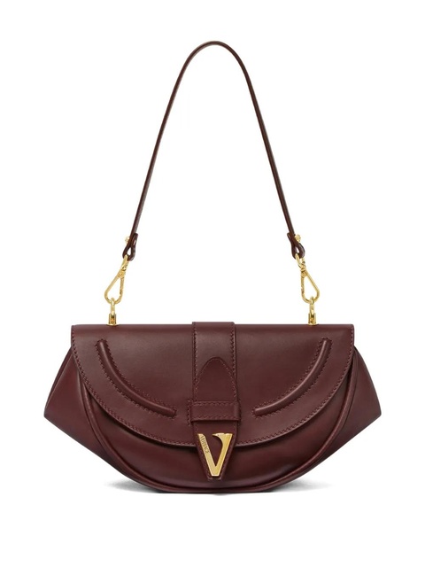 Versace medium Virtus leather shoulder bag - Red - zdjęcie produktu nr 1