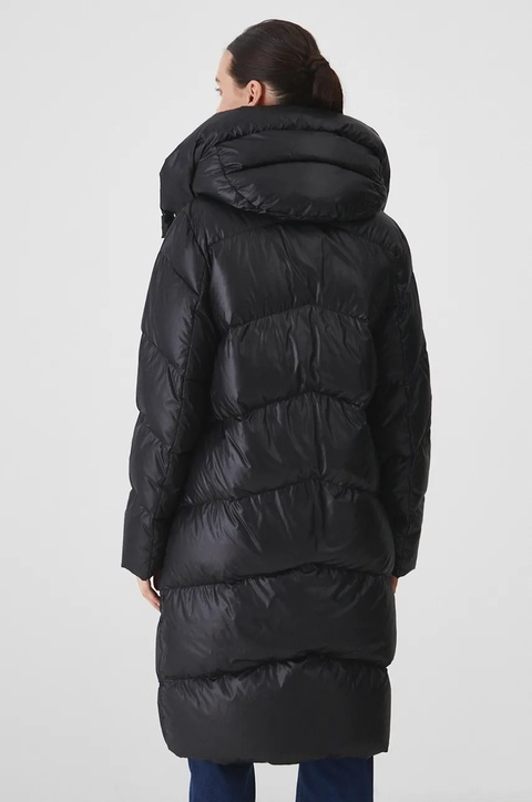 Medicine płaszcz puchowy damski kolor czarny zimowy - zdjęcie produktu nr 2
