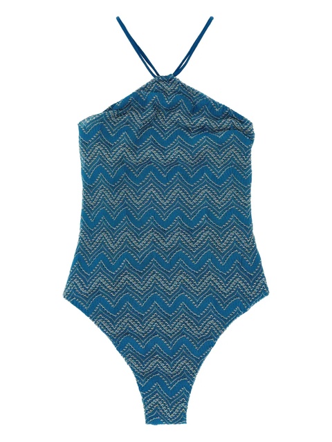 Missoni zigzag lamé swimsuit - Blue - zdjęcie produktu nr 2