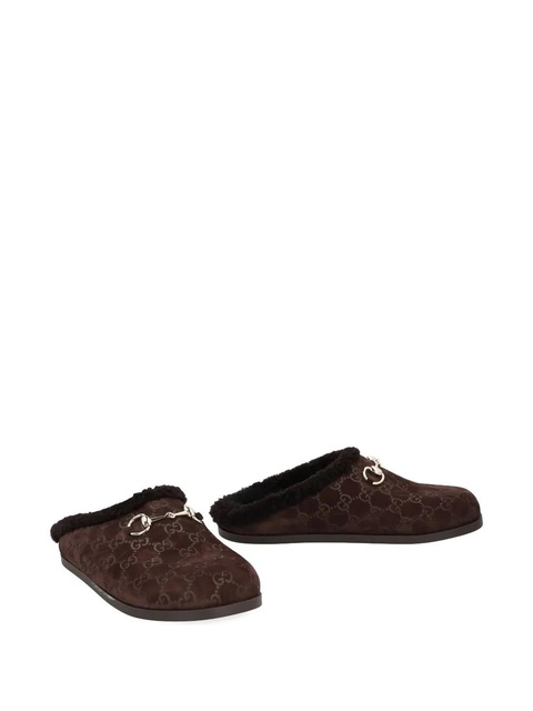 Gucci GG suede mules - Brown - zdjęcie produktu nr 2