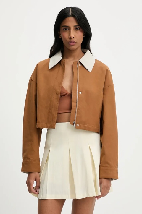 Answear Lab szorty damskie kolor beżowy gładkie high waist - zdjęcie produktu nr 1
