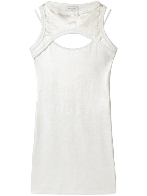 Off-White cotton mini dress - zdjęcie produktu nr 1