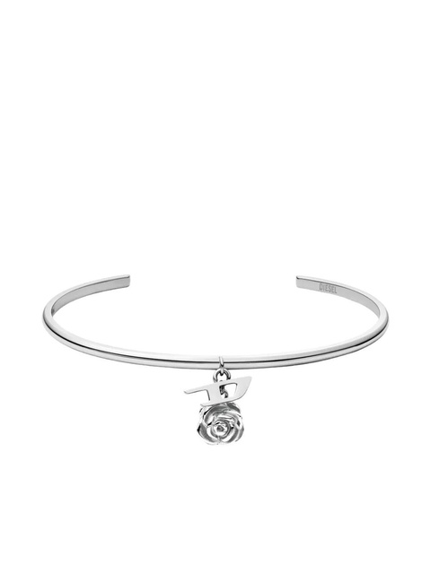 Diesel rose-charm bangle bracelet - Grey - zdjęcie produktu nr 2