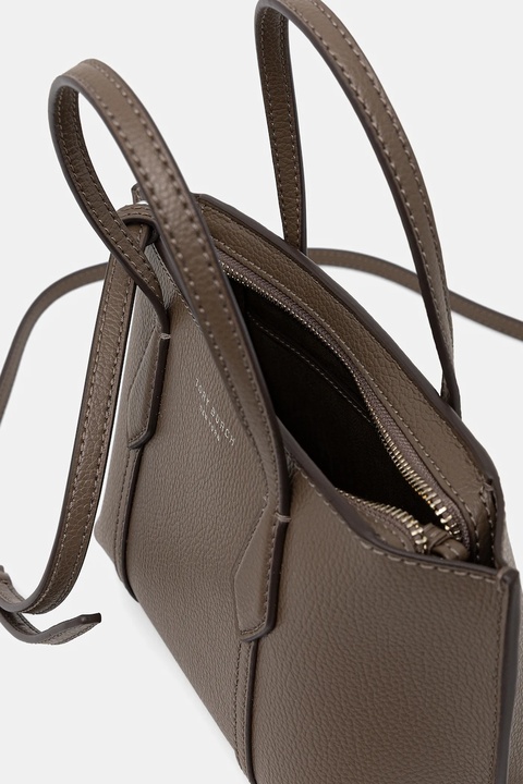 Tory Burch torebka skórzana Perry Mini Tote kolor brązowy 175548.250 - zdjęcie produktu nr 2