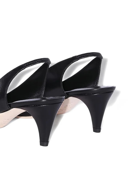 BY FAR 60mm Runa slingback heeled pumps - Black - zdjęcie produktu nr 2