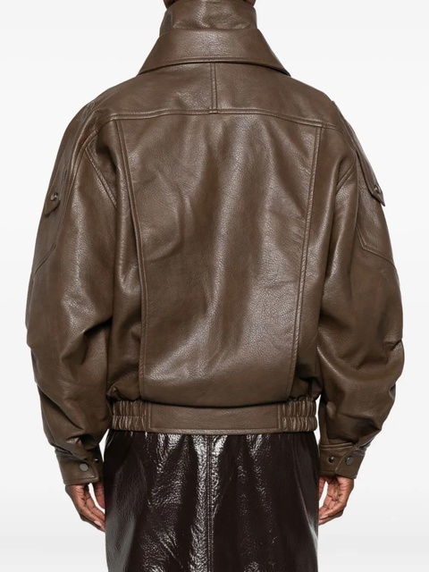 Eleh zip-up bomber jacket - Brown - zdjęcie produktu nr 2