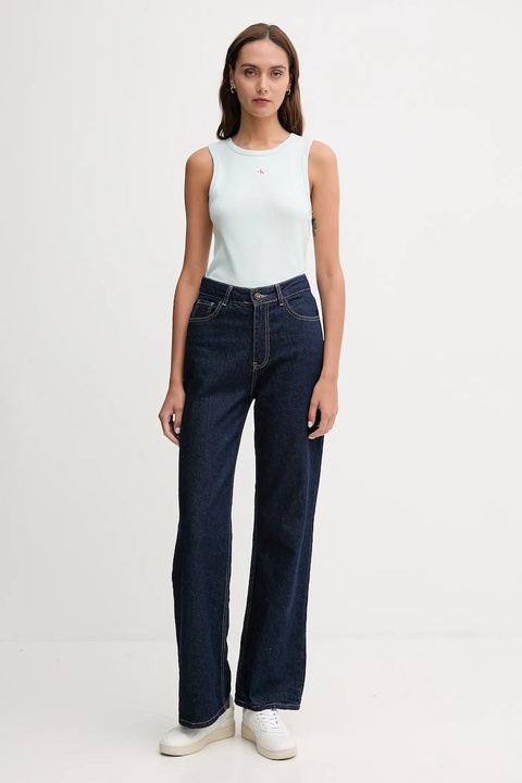Calvin Klein Jeans top kolor zielony LV047C201G - zdjęcie produktu nr 2