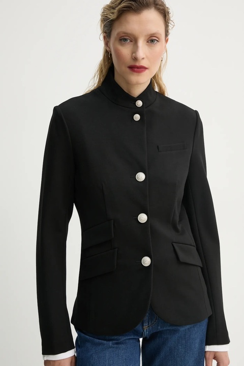 Rag & Bone marynarka kolor czarny jednorzędowa gładka WAW23S4026A926 - zdjęcie produktu nr 1