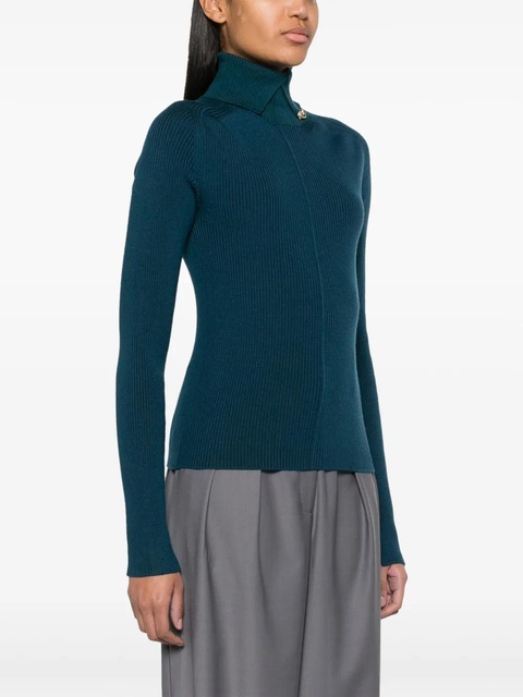 Lanvin embellished rollneck jumper - Blue - zdjęcie produktu nr 1