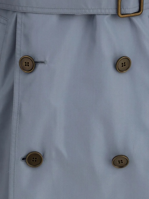 Burberry double-breasted belted coat - Blue - zdjęcie produktu nr 2