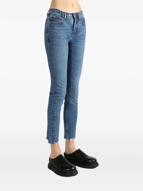 Alexander Wang frayed-hem jeans - Blue - zdjęcie produktu nr 2