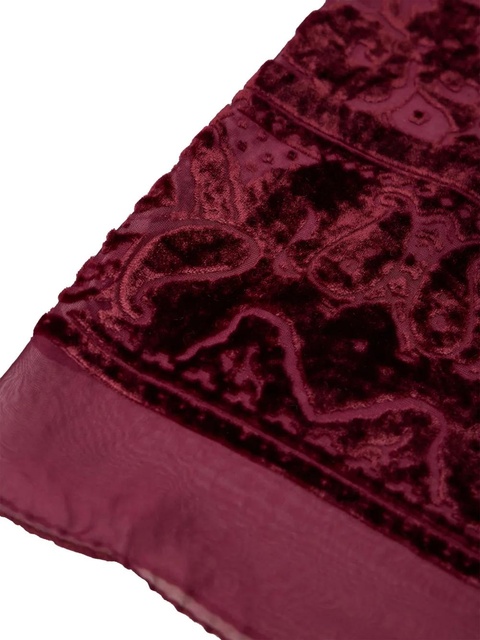 ETRO paisley-pattern velvet scarf - Red - zdjęcie produktu nr 1