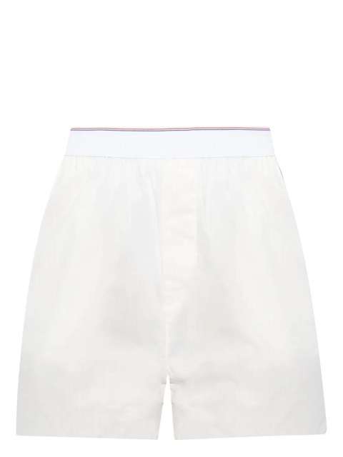 Alexander Wang logo-waistband cotton shorts - White - zdjęcie produktu nr 1