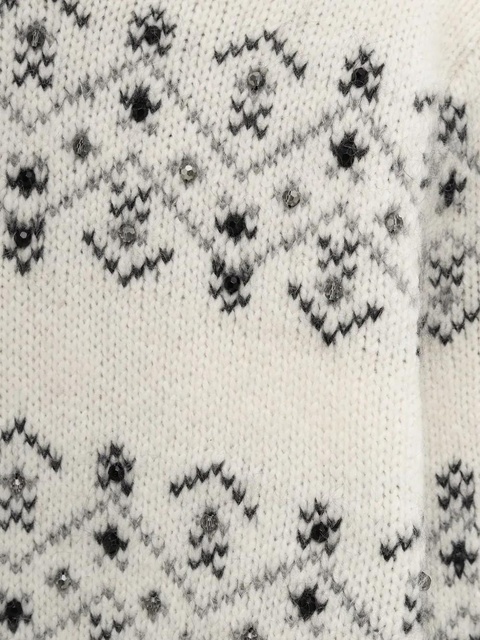 Moncler patterned sweater - Neutrals - zdjęcie produktu nr 2
