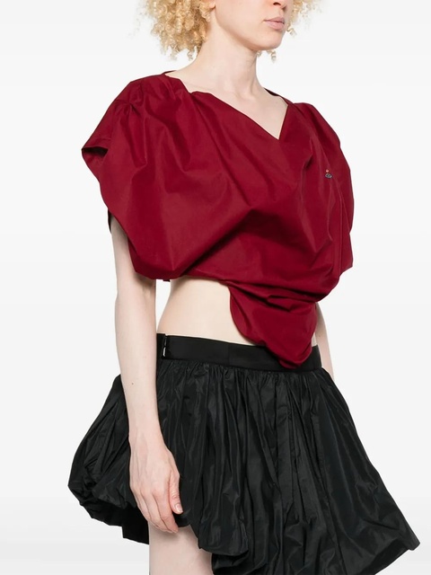 Vivienne Westwood orb-embellished heart top - Red - zdjęcie produktu nr 2