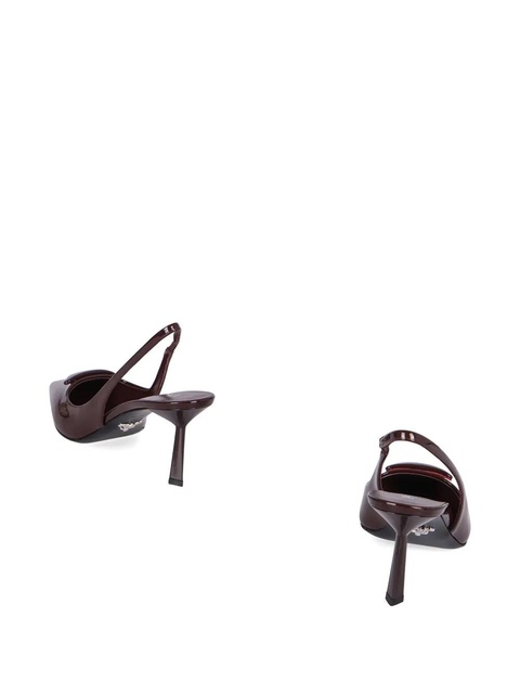 Prada patent leather slingback pumps - Red - zdjęcie produktu nr 2