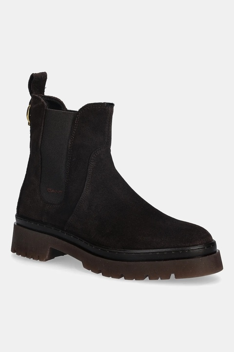 Gant sztyblety zamszowe Aligrey damskie kolor brązowy na platformie 31553157 - zdjęcie produktu nr 1