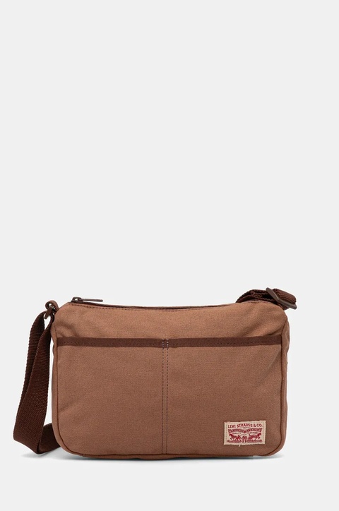 Levi's torebka bawełniana kolor brązowy 002GZ-0001 - zdjęcie produktu nr 1