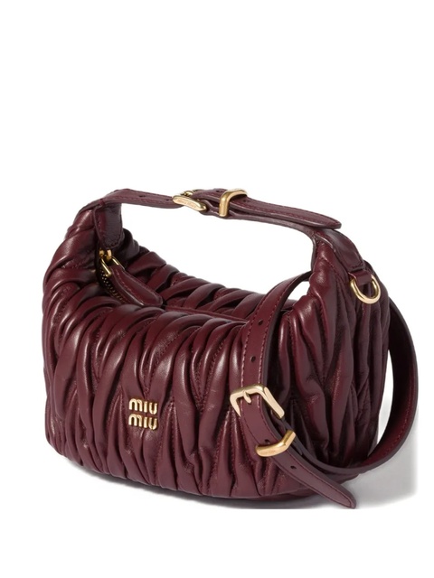 Miu Miu mini matelassé tote bag - Red - zdjęcie produktu nr 1