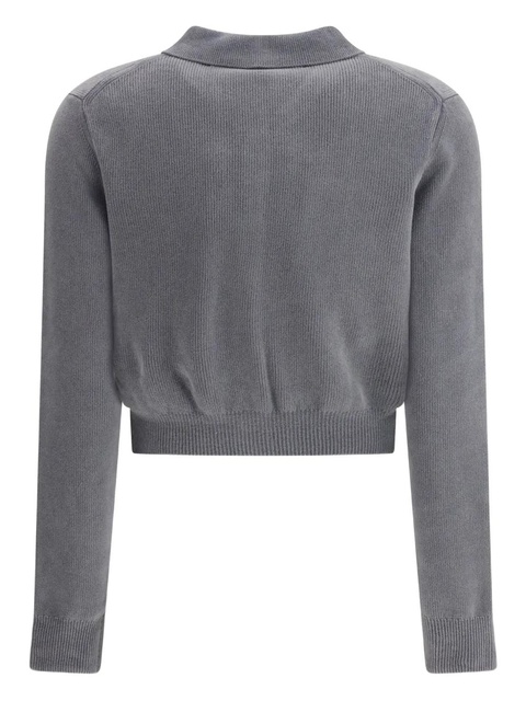 Alexander Wang cropped cardigan - Grey - zdjęcie produktu nr 2
