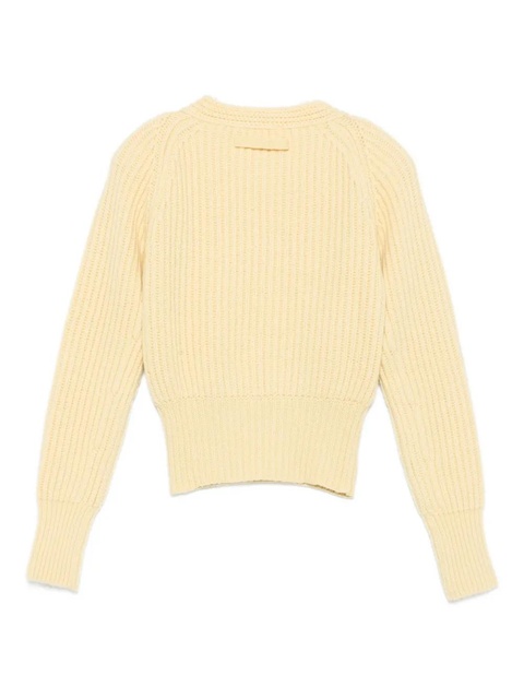 Victoria Beckham ribbed raglan-sleeve sweater - Yellow - zdjęcie produktu nr 2