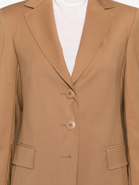 Max Mara virgin wool single-breasted blazer - Brown - zdjęcie produktu nr 1