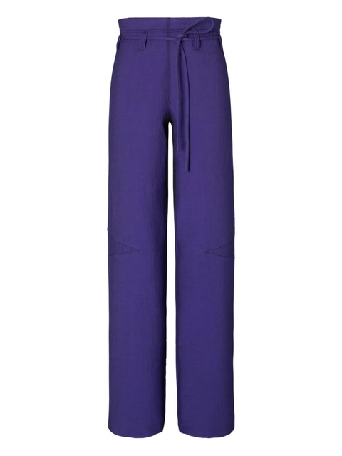 Tory Burch high-waisted belted trousers - Purple - zdjęcie produktu nr 1