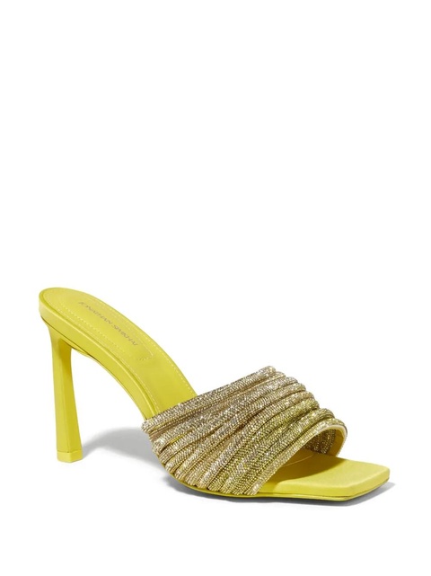 Simkhai Lena crystal-embellished mules - Yellow - zdjęcie produktu nr 1