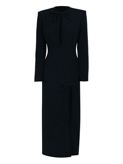 Rowen Rose bow-detail long dress - Black - zdjęcie produktu nr 1