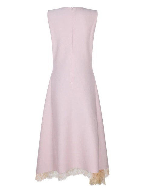 Alexander McQueen lace-trimmed sleeveless midi dress - Pink - zdjęcie produktu nr 2