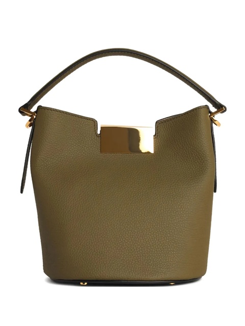 Marni Trunkaroo leather bucket bag - Green - zdjęcie produktu nr 1