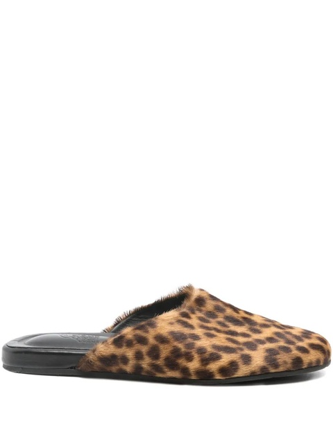 Ancient Greek Sandals leopard-print mules - Brown - zdjęcie produktu nr 1