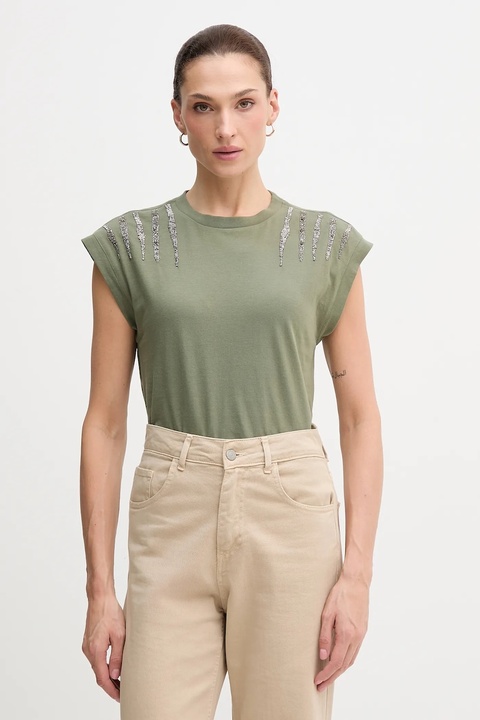 Pepe Jeans t-shirt kolor zielony PL5000024 - zdjęcie produktu nr 1