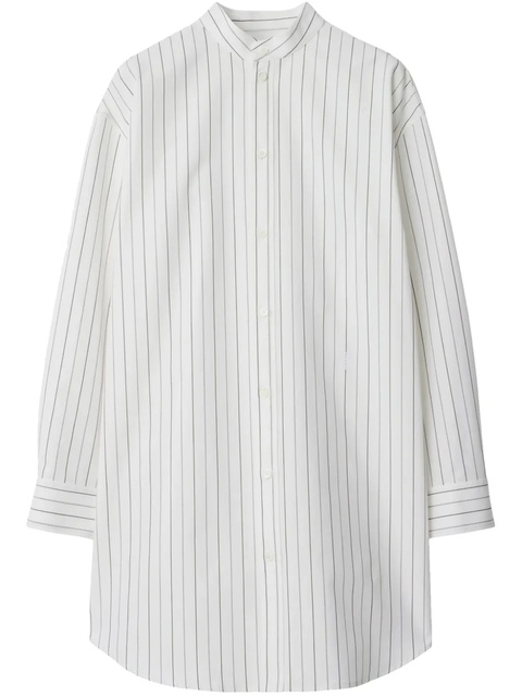 Burberry striped cotton shirt - White - zdjęcie produktu nr 2