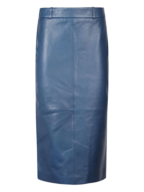 The Frankie Shop Taney leather midi skirt - Blue - zdjęcie produktu nr 1