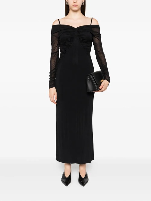 Max Mara off-shoulder draped dress - Black - zdjęcie produktu nr 1