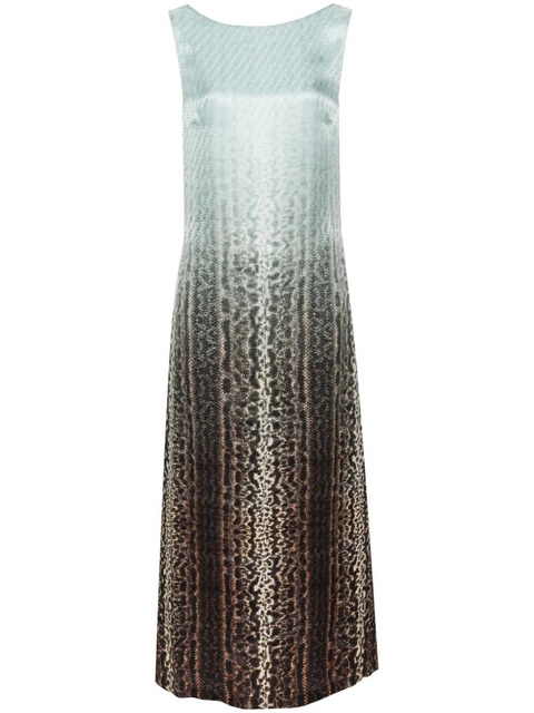 FENDI FF-jacquard snake maxi dress - Blue - zdjęcie produktu nr 1