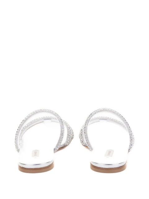Casadei crystal-embellished sandals - Grey - zdjęcie produktu nr 2
