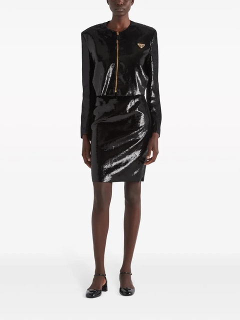 Prada sequinned pencil skirt - Black - zdjęcie produktu nr 2