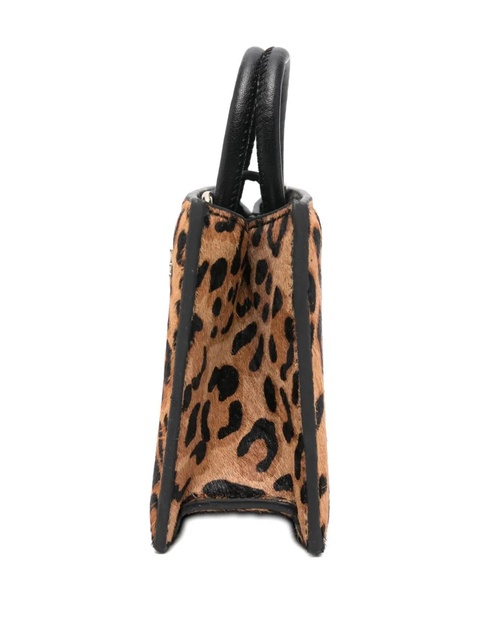 MC2 Saint Barth mini Shop leopard-print tote bag - Black - zdjęcie produktu nr 2