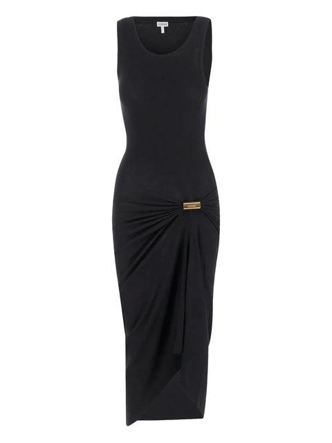 LOEWE ribbed midi tank dress - Black - zdjęcie produktu nr 2