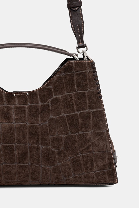Gianni Chiarini torebka zamszowa AURORA kolor brązowy BS.11846.CM - zdjęcie produktu nr 2