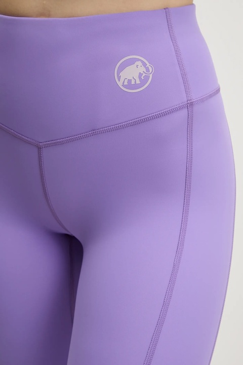 Mammut legginsy sportowe Massone damskie kolor fioletowy gładkie - zdjęcie produktu nr 2