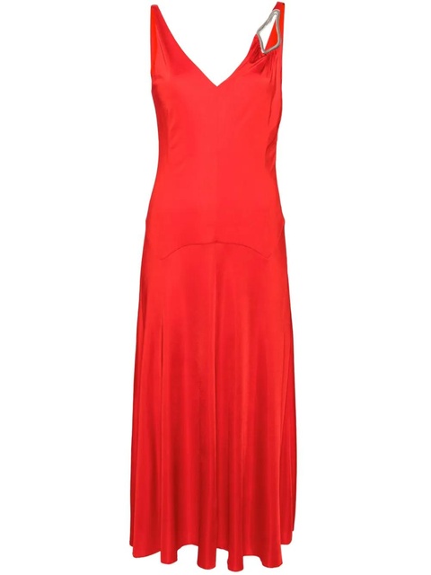 Lanvin appliqué-detail midi dress - Red - zdjęcie produktu nr 1