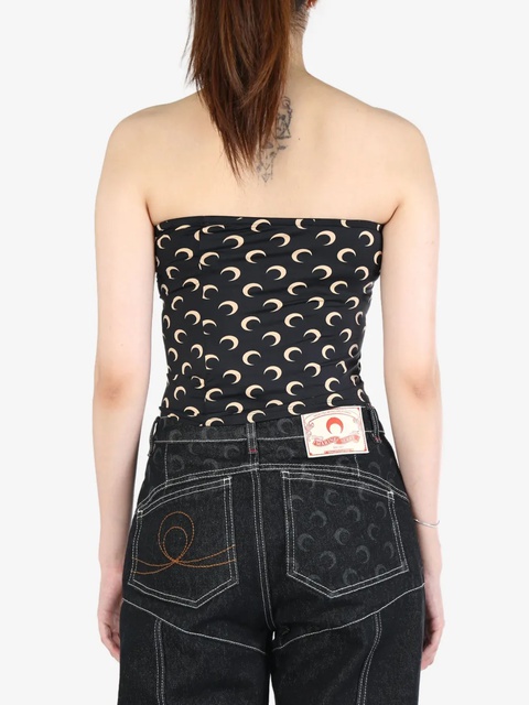 Marine Serre moon-print top - Black - zdjęcie produktu nr 2