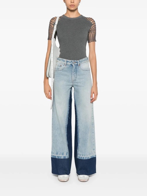 MM6 Maison Margiela single-stitch jeans - Blue - zdjęcie produktu nr 2