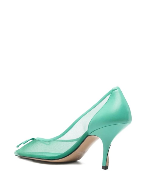 Jacquemus 80mm Les Escarpins Tourni pumps - Green - zdjęcie produktu nr 1