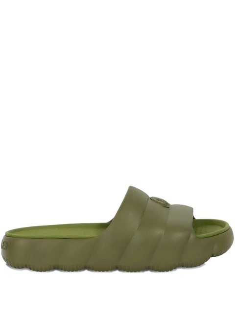 Moncler Lilo quilted slides - Green - zdjęcie produktu nr 1