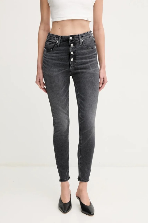 Calvin Klein Jeans jeansy damskie kolor czarny J20J225509 - zdjęcie produktu nr 1