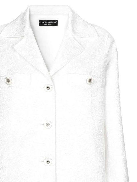 Dolce & Gabbana jacquard brocade coat - White - zdjęcie produktu nr 2
